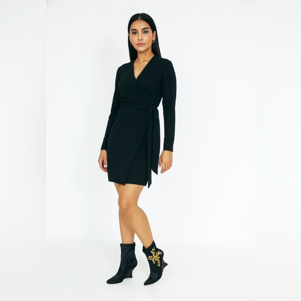 Neko Satin Embroidered Wedge Ankle Bootie